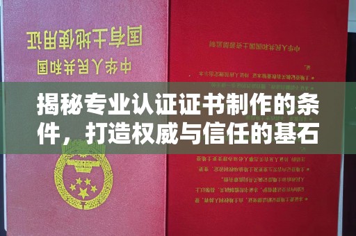 沭阳揭秘专业认证证书制作的条件，打造权威与信任的基石